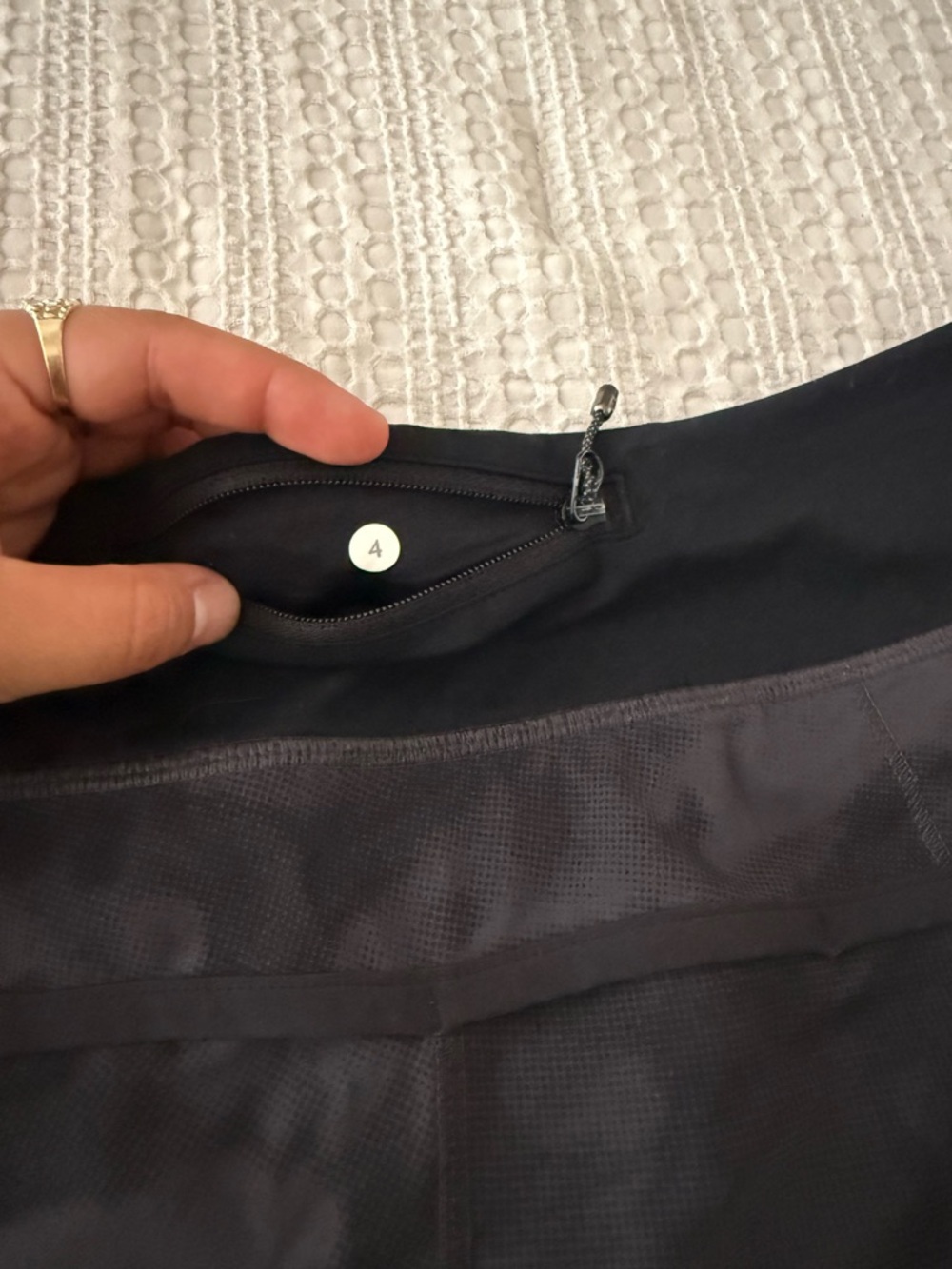 Lululemon Speed Up Low-Rise Lined Short 2.5" Diamond Dye Pitch Grey Graphite 4 - Picture 9 of 10